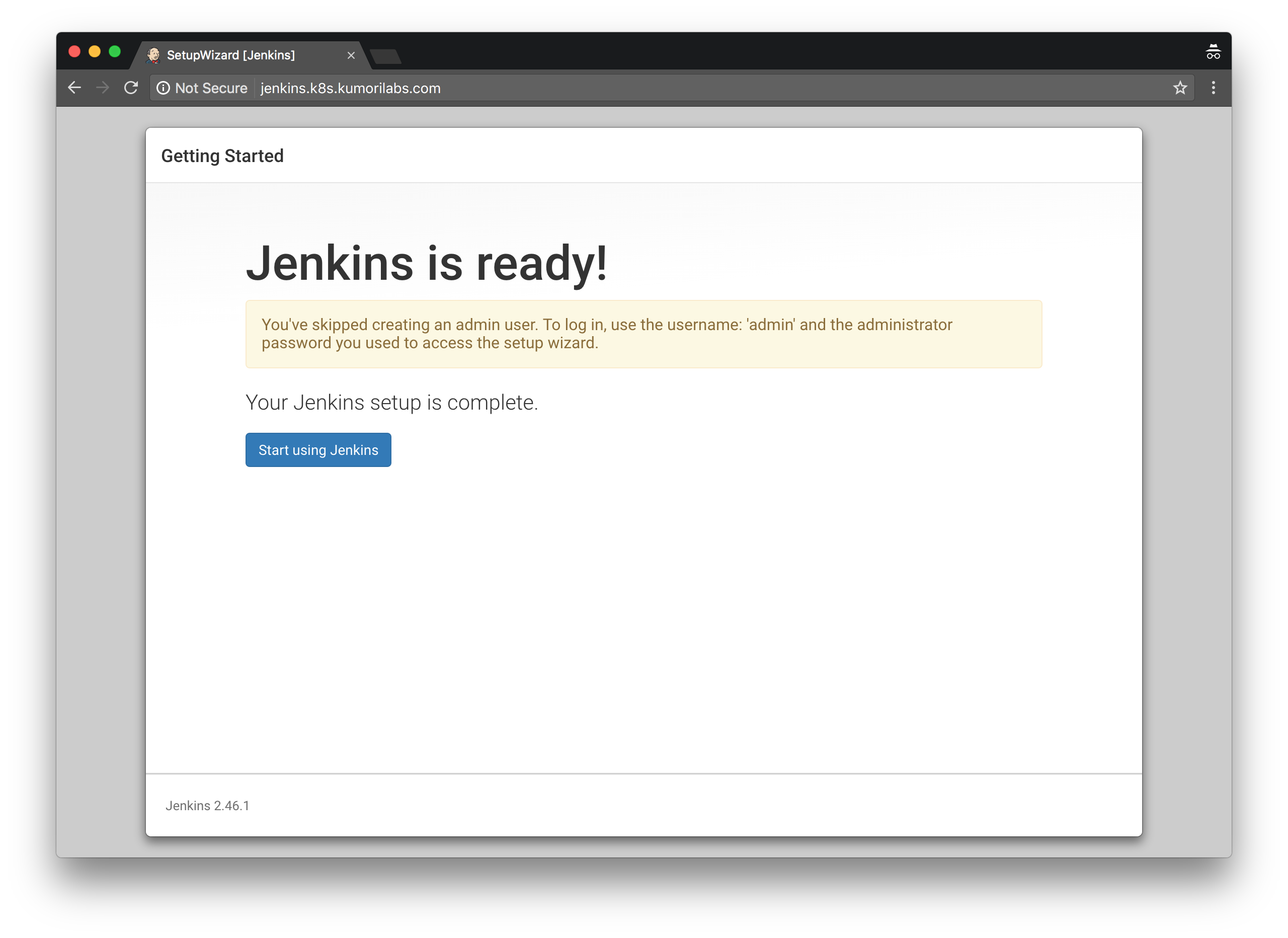 Jenkins Install - Start Using Jenkins
