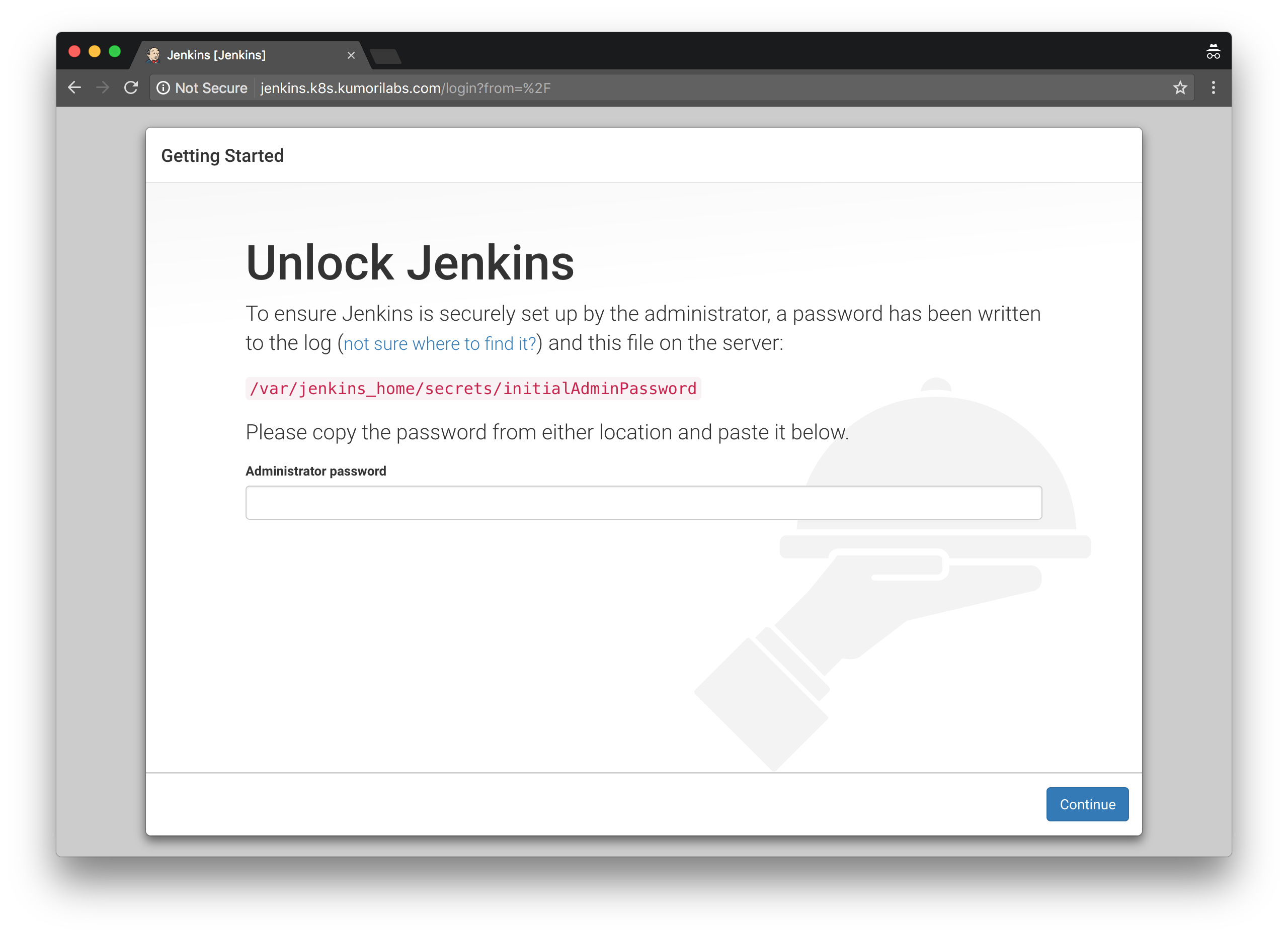 Jenkins Install - Unlock Jenkins