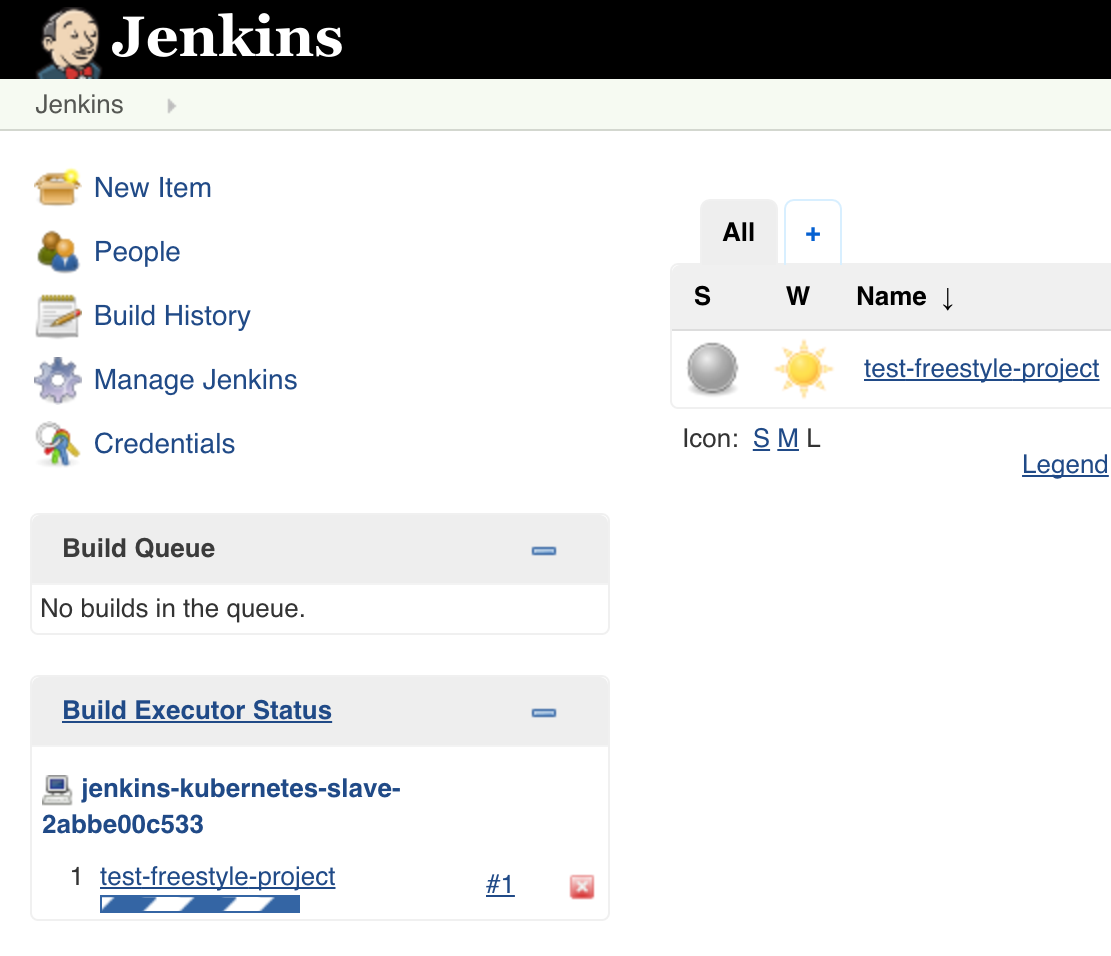 Jenkins - Build Executor Running