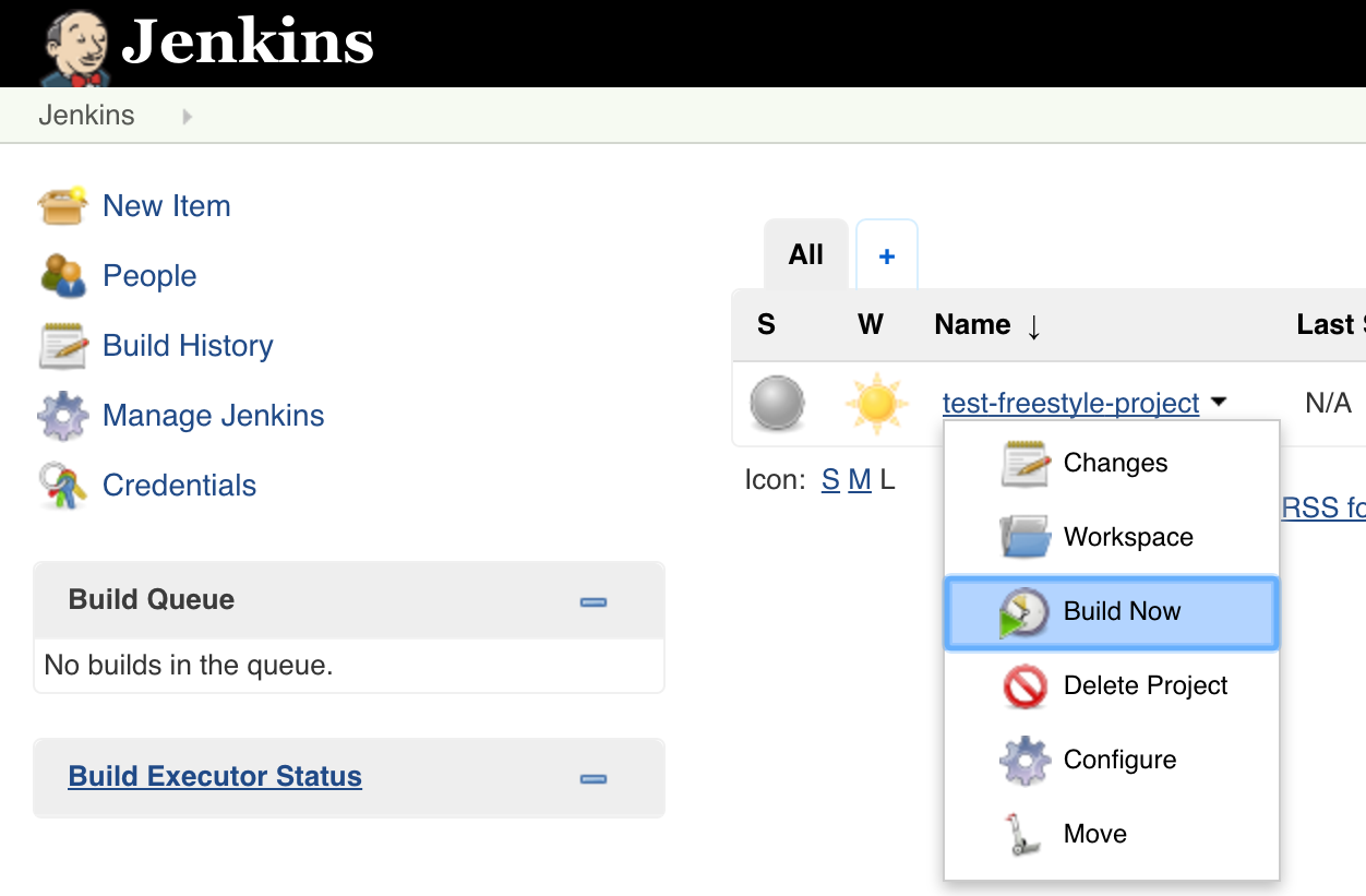 Jenkins - Build Now